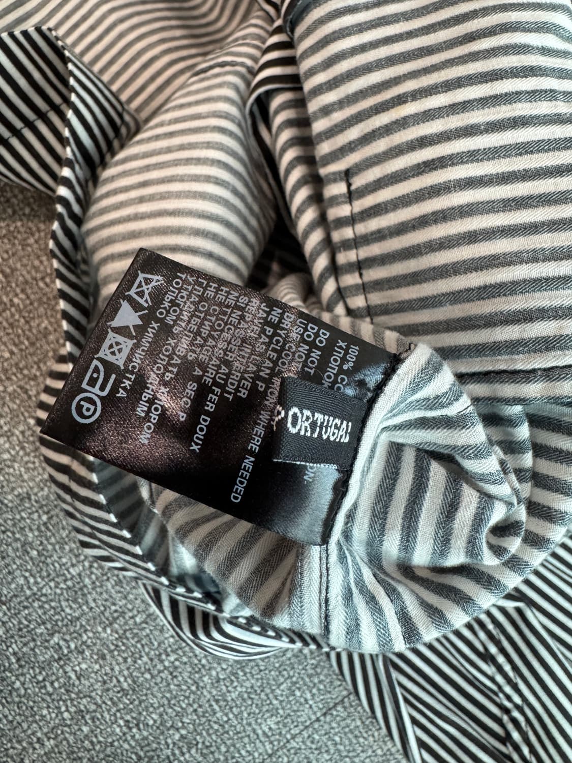 앤드뮐미스터 사선 스트라이프 코튼 자켓 XS 상품이미지4