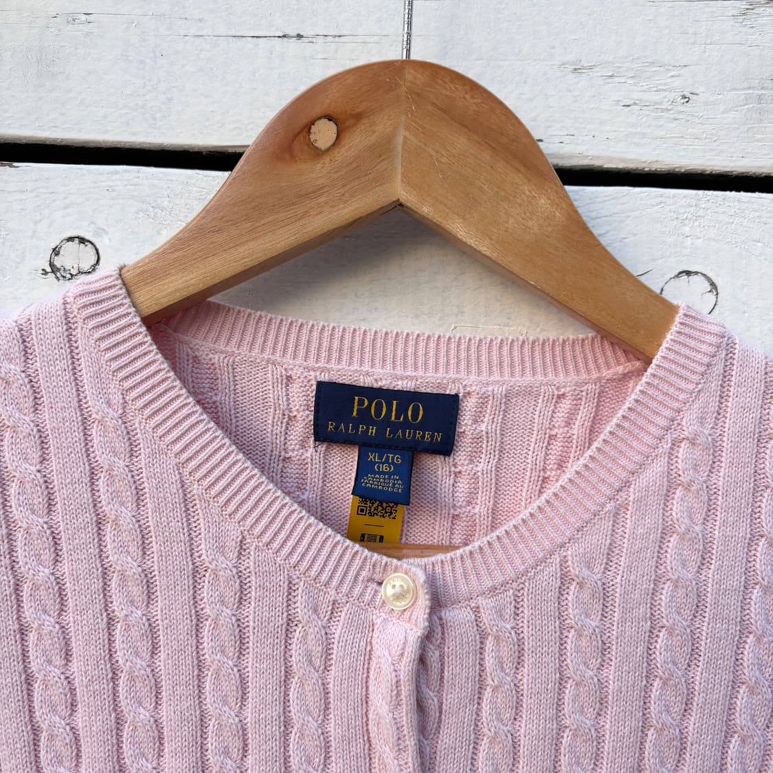 Polo 폴로 케이블 꽈배기 니트 가디건 상품이미지3