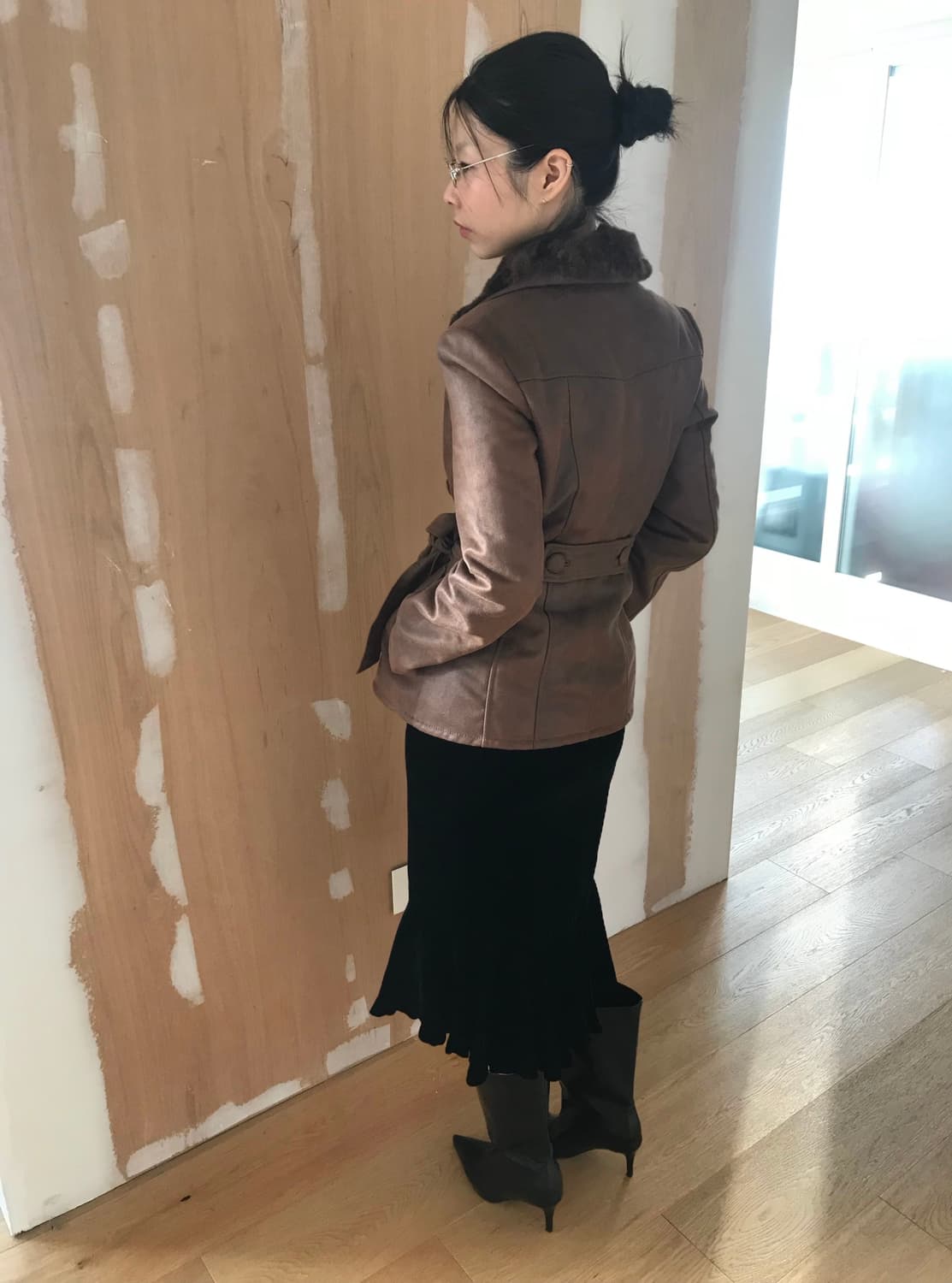 vintage button fur jacket 상품이미지6