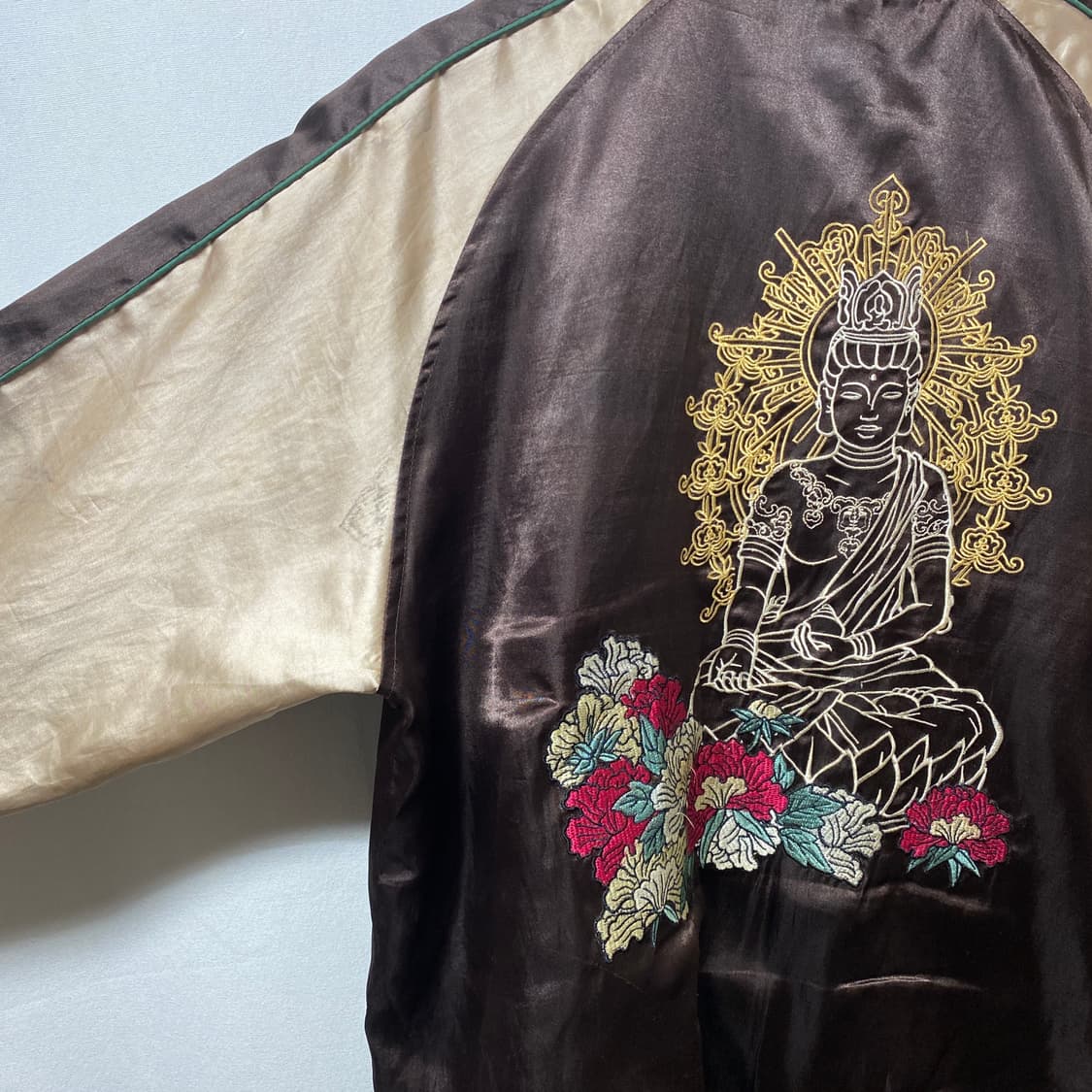 일본 빈티지 자수 스카잔 L 상품이미지6