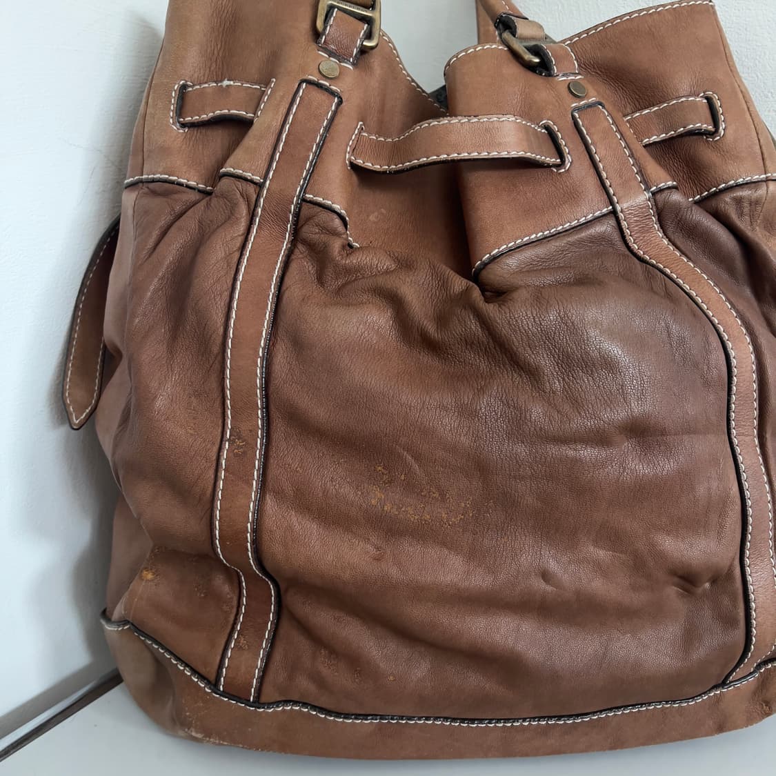 Burberry 버버리 tan lambskin granville 토트백 상품이미지3