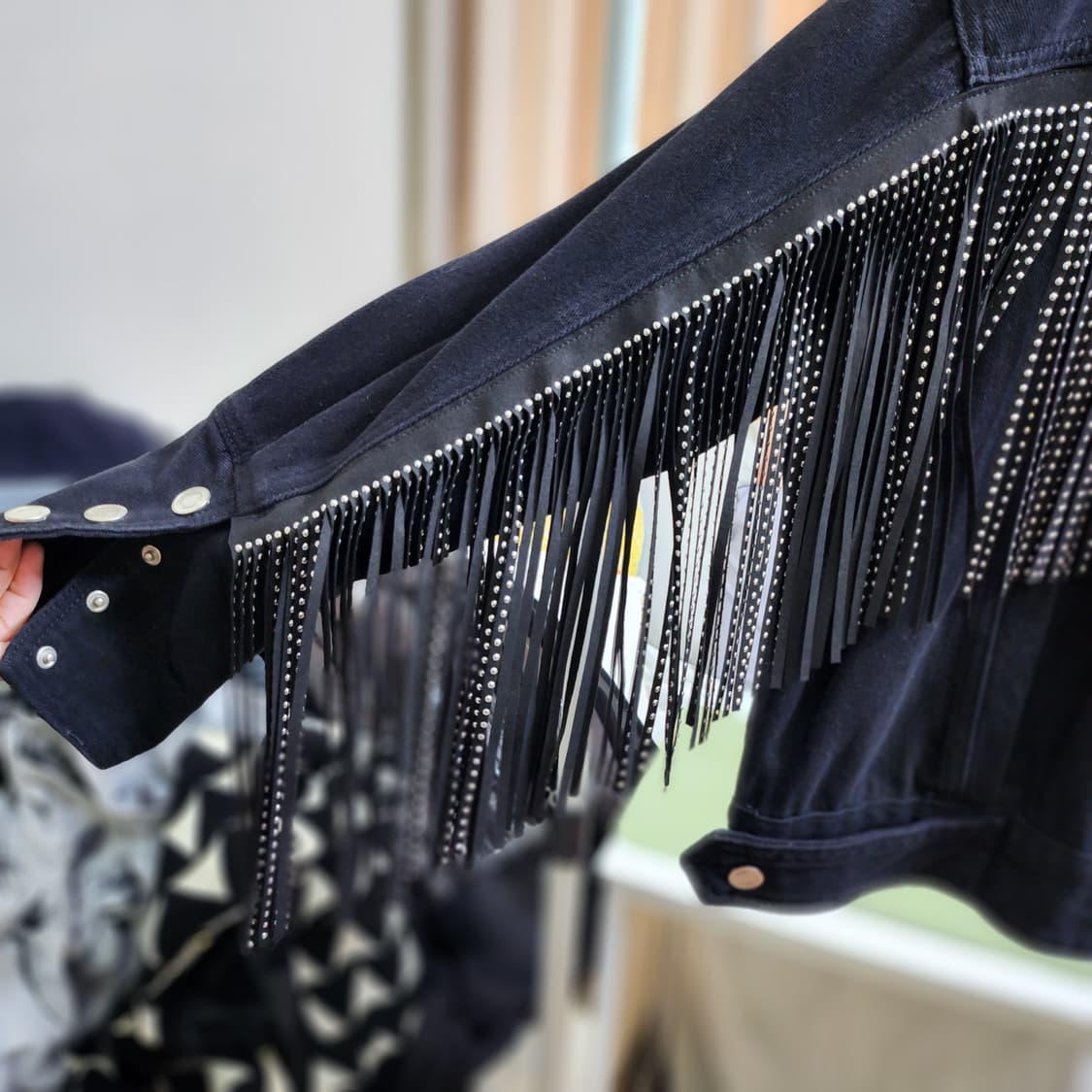 제시뉴욕 블랙 데님 자켓 상품이미지2