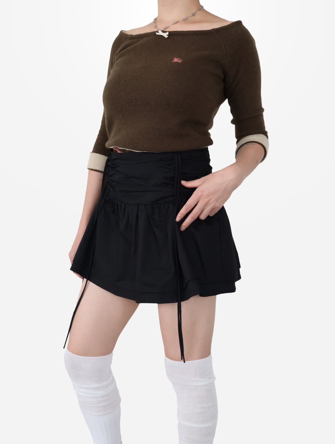 Burberry London Blue Label Wool Knit Top 상품이미지1