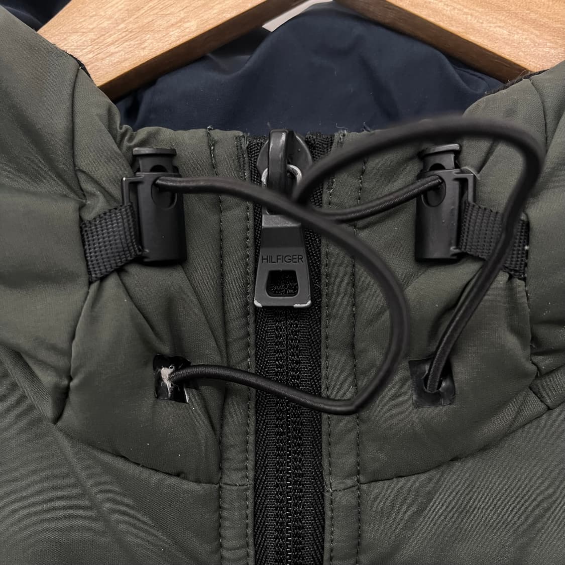 타미힐피거 후드 패딩 점퍼 카키 남 L 상품이미지4