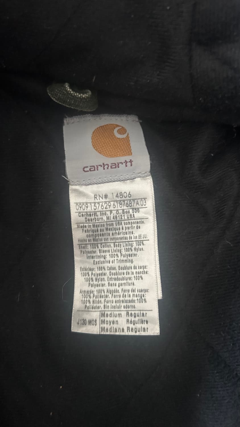 칼하트 액티브자켓 j130 MOS [M] 상품이미지3