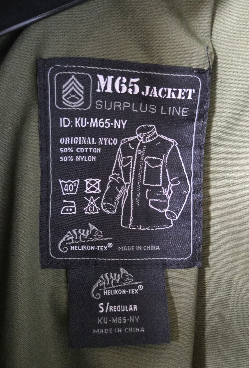 (착샷) 헬리콘텍스 m65 필드 자켓 퍼티그 야상  상품이미지4