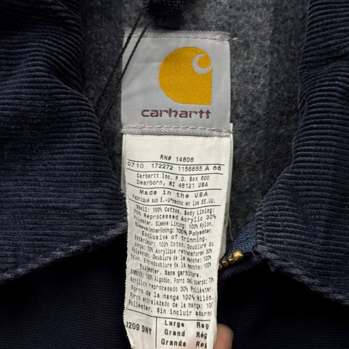 칼하트 오리지널 블랭킷 라이닝 버드와이저 워크 디트로이트 자켓 N234 상품이미지6