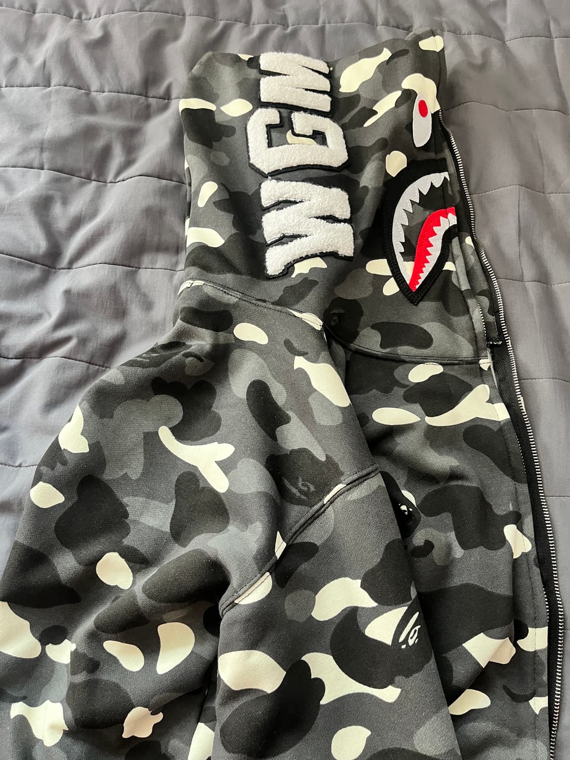 베이프 샤크 후드집업 L 상품이미지4