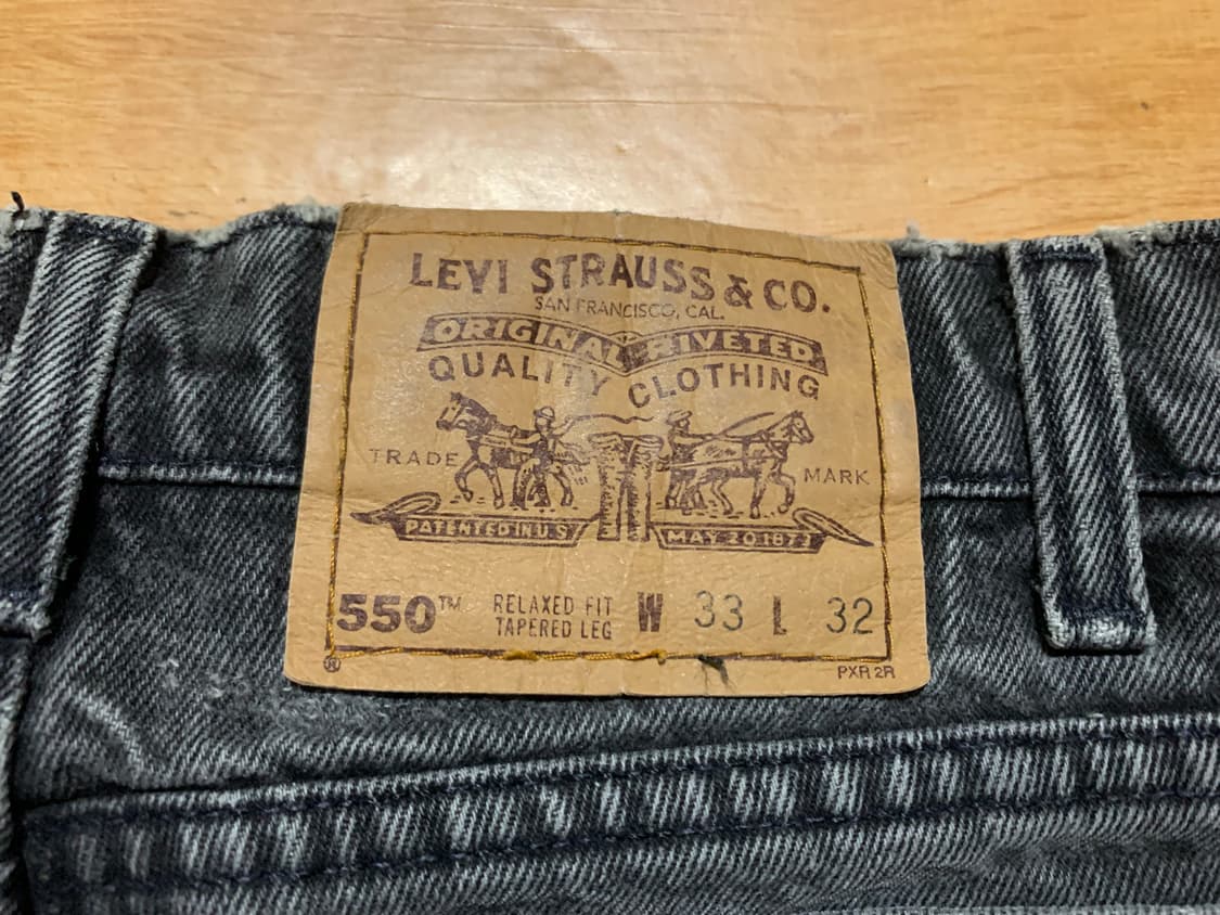LEVIS 리바이스 커스터마이징(550-95년 메이드)데님 스커트 상품이미지9