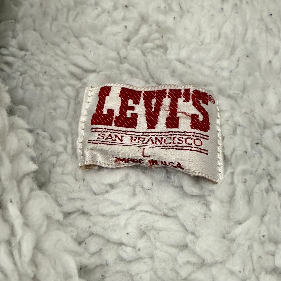 리바이스 워싱 트러커 쉐르파 데님 자켓 80년대 USA 상품이미지7