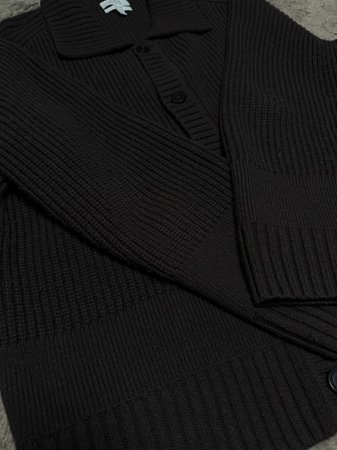 코스 리브드 울 가디건(XL) 상품이미지3