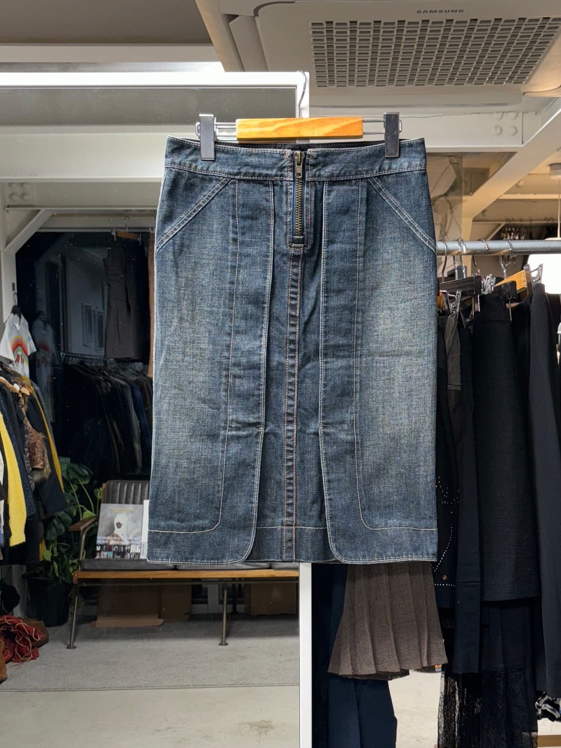 아르마니 익스체인지 데님 스커트 상품이미지1