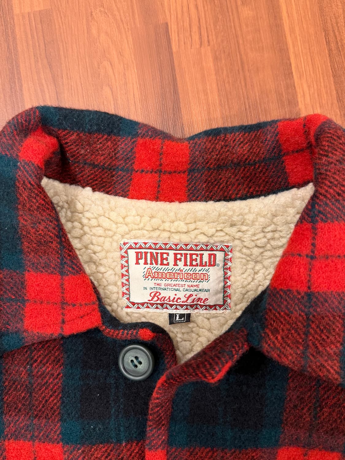 Pine Field 빈티지 쉐르파 타탄 체크 울 자켓 (Japan) 상품이미지8