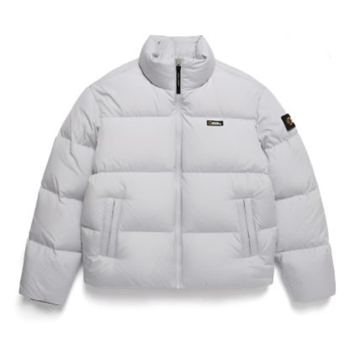 내셔널지오그래픽 화이트 그레이 다운 패딩 상품이미지1