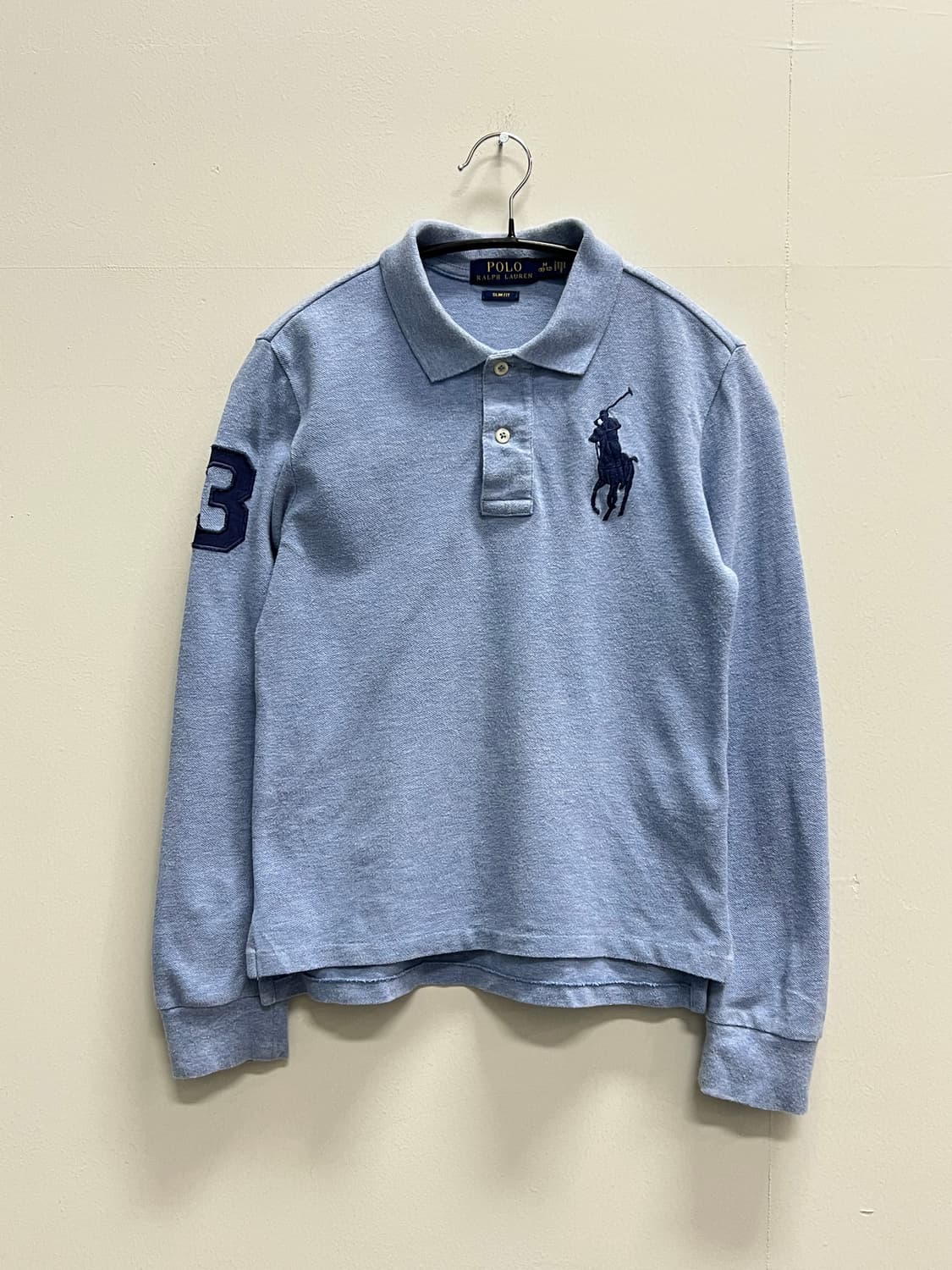 폴로랄프로렌 키즈/우먼스 빅포니 긴팔 카라 티 스카이블루 상품이미지2