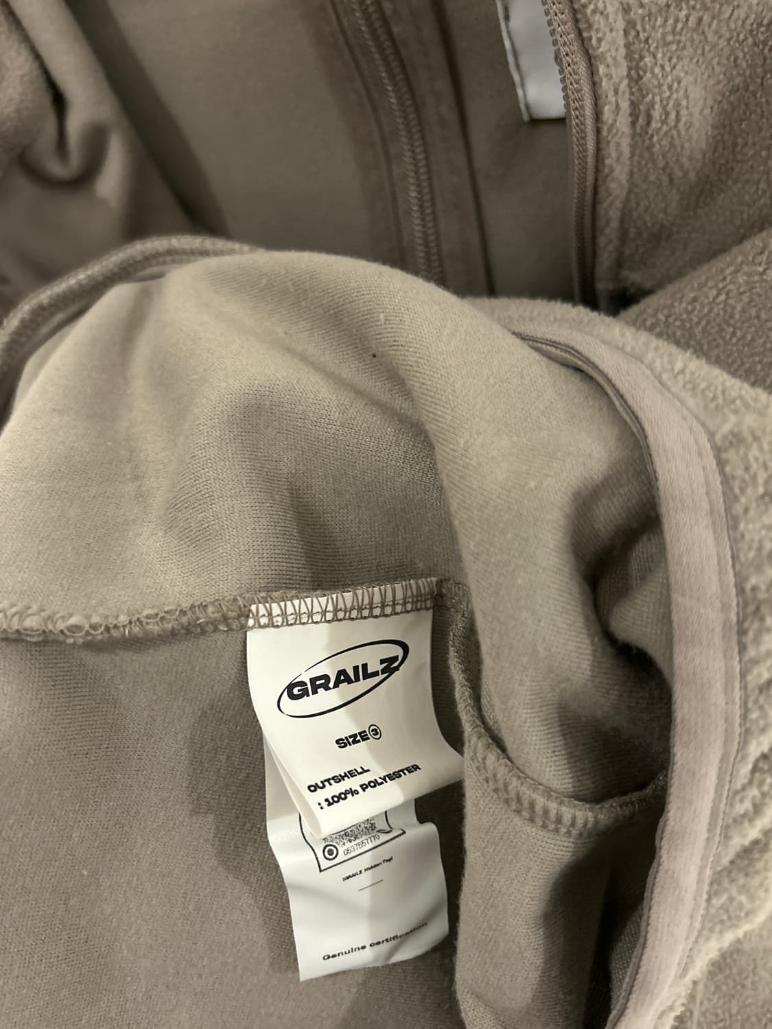 Grailz Hooded All Zip Up Fleece Jacket 상품이미지6