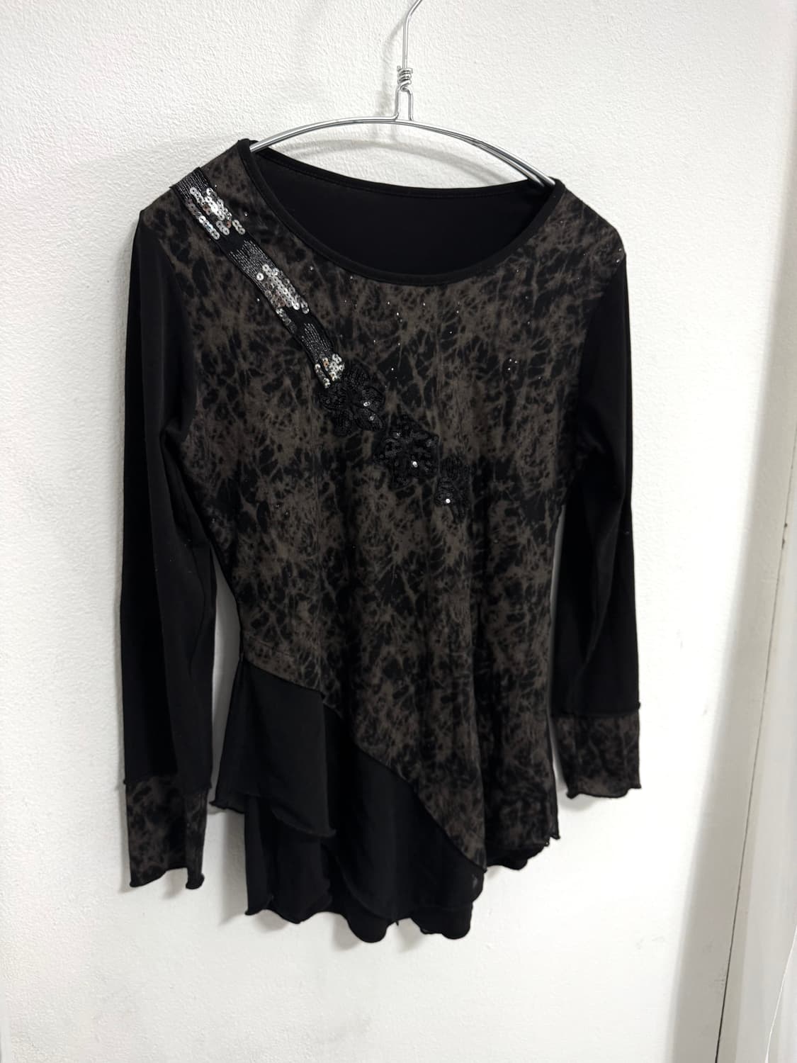 Oriental Chiffon Layered Top 상품이미지2