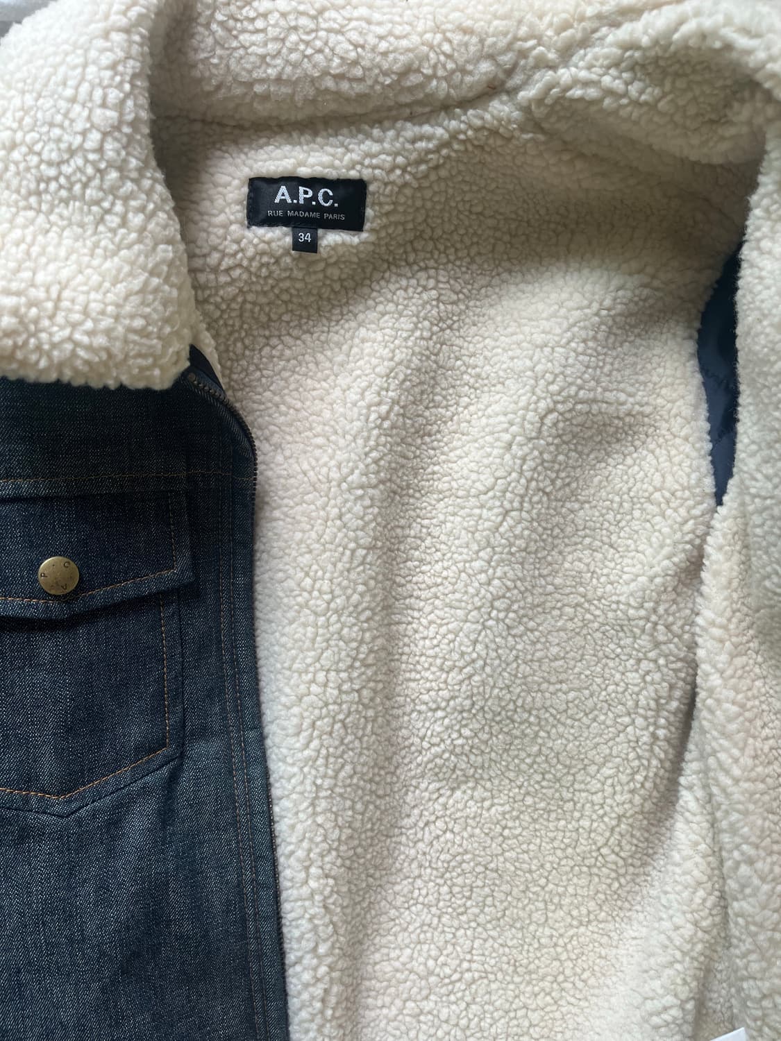 A.P.C Rue madame paris denim jacket(34) 상품이미지3