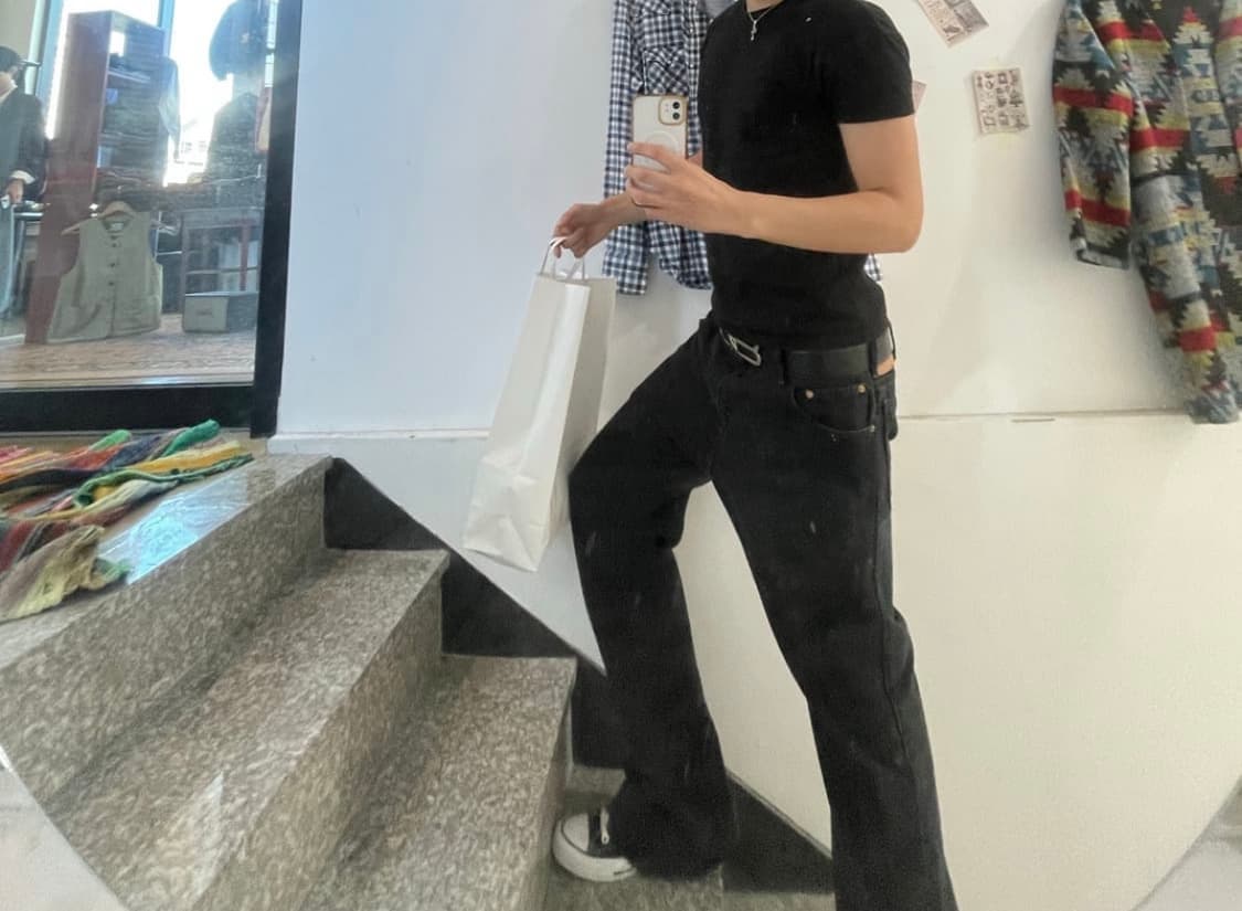 리바이스 517 블랙 부츠컷 플레이어진 상품이미지5