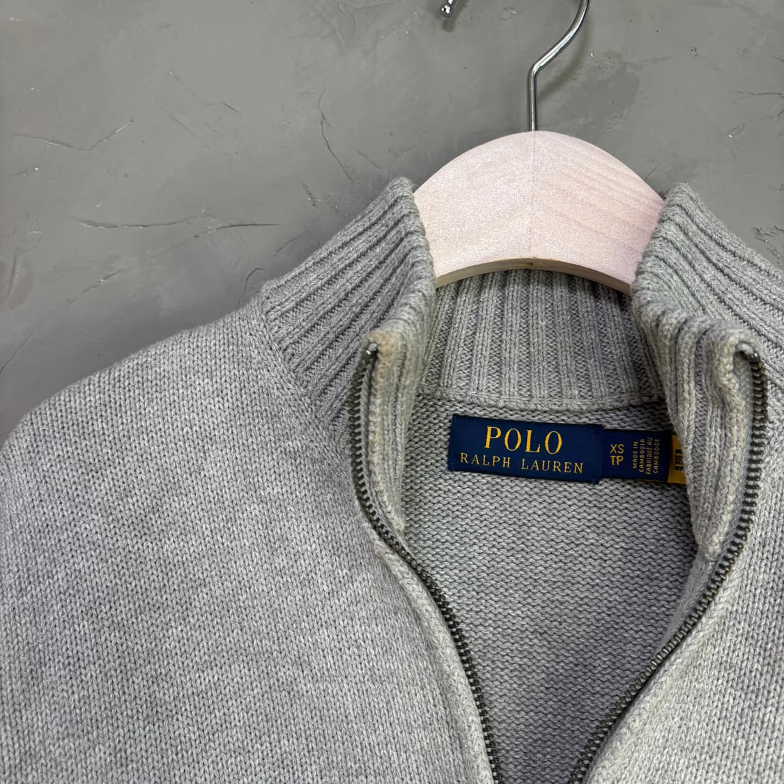 폴로 랄프로렌 반집업 니트 그레이 상품이미지5