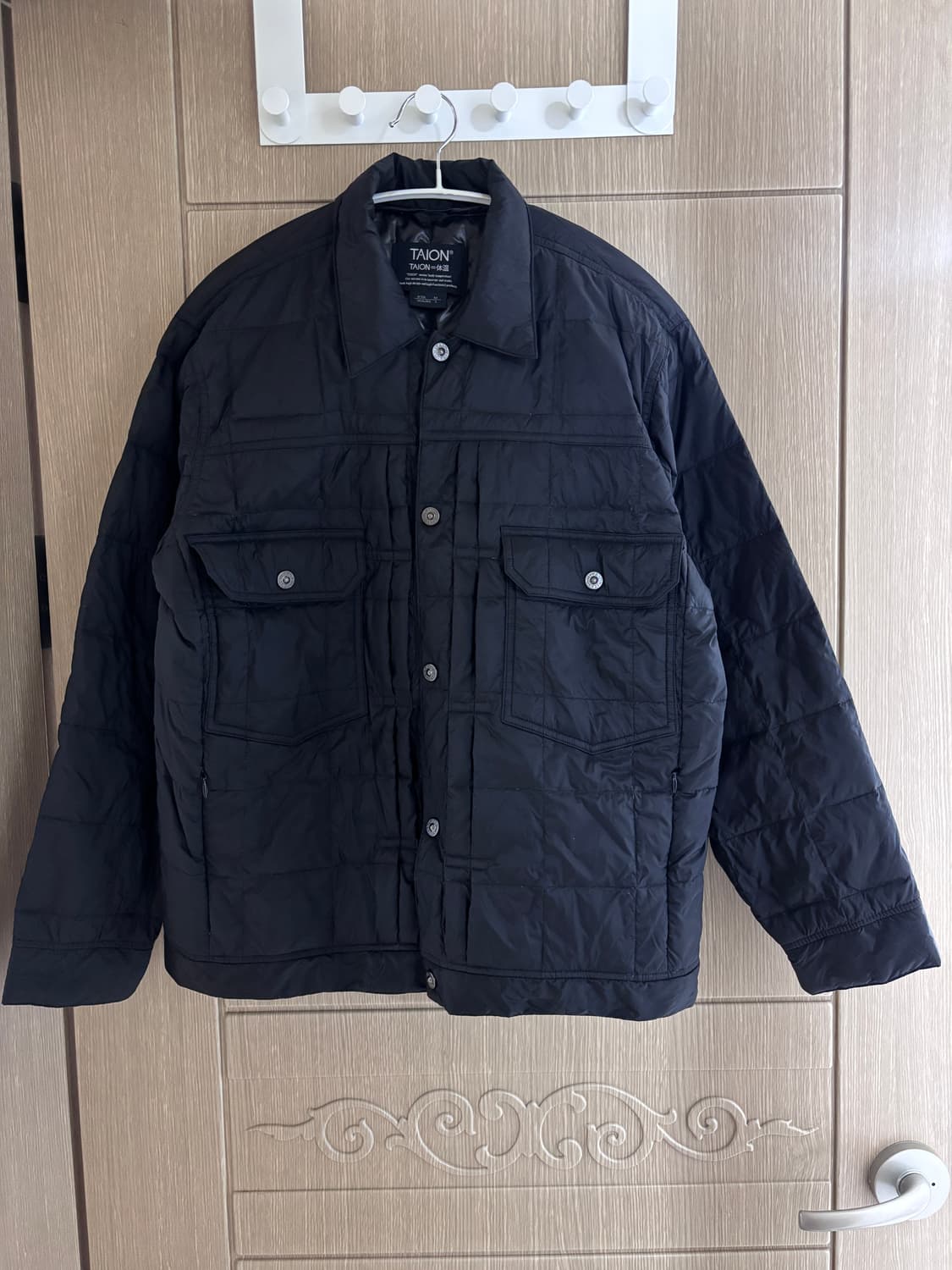 Taion 타이온 트러커 다운 자켓 블랙 M 상품이미지1
