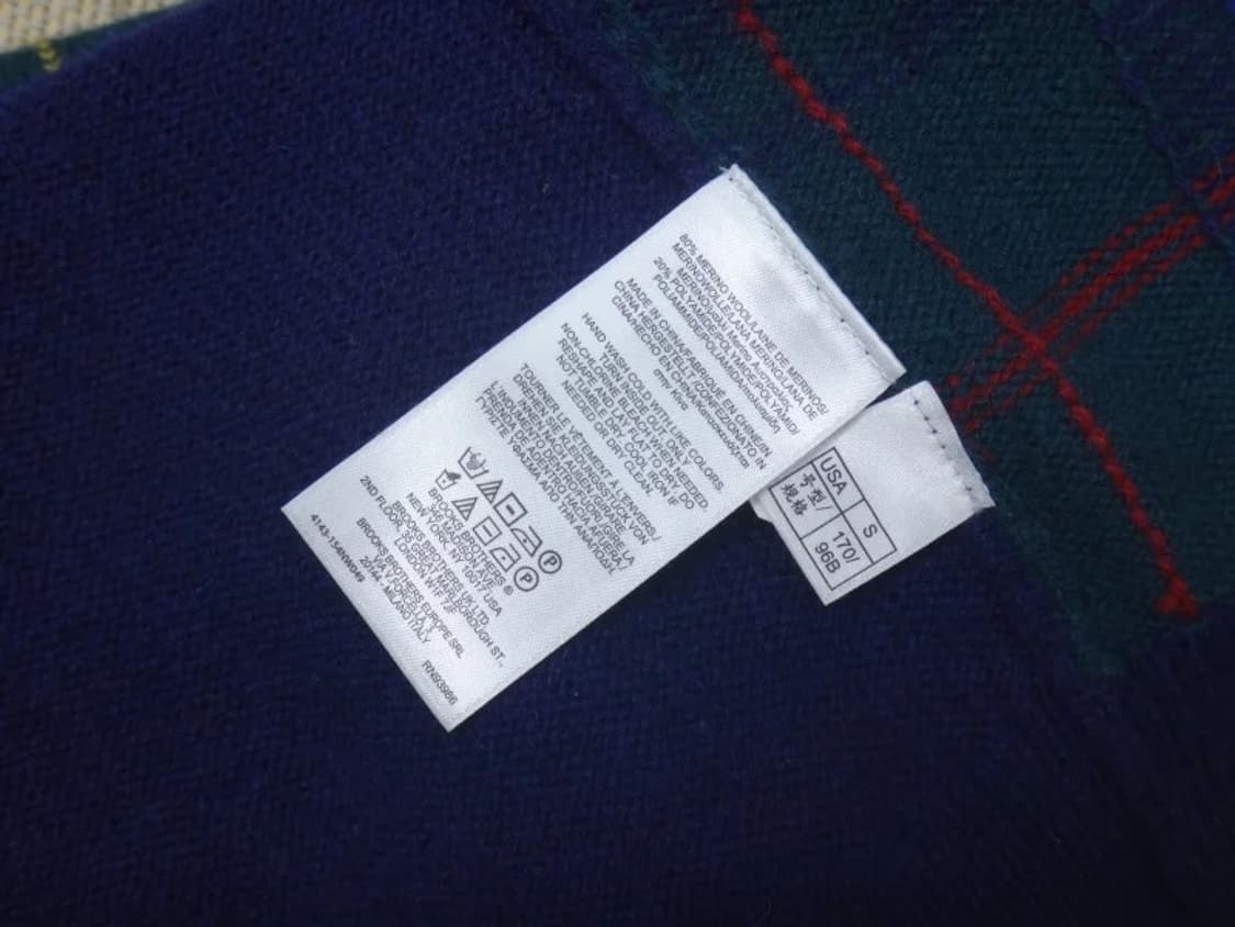 (M/95) 브룩스브라더스 남성 모직 라운드 니트 상품이미지7