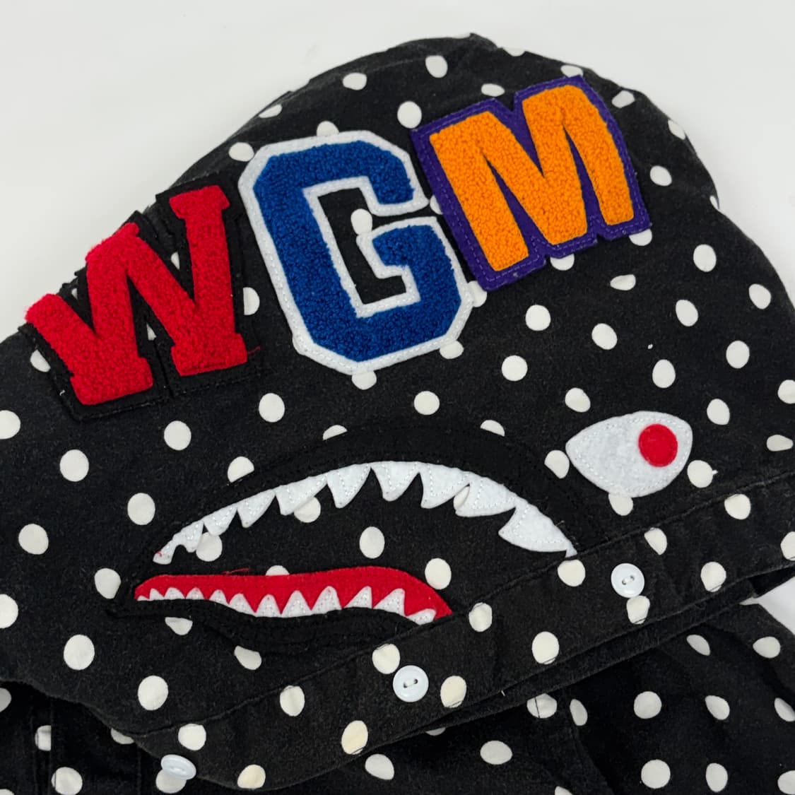 베이프 샤크 도트 후드 셔츠 상품이미지7