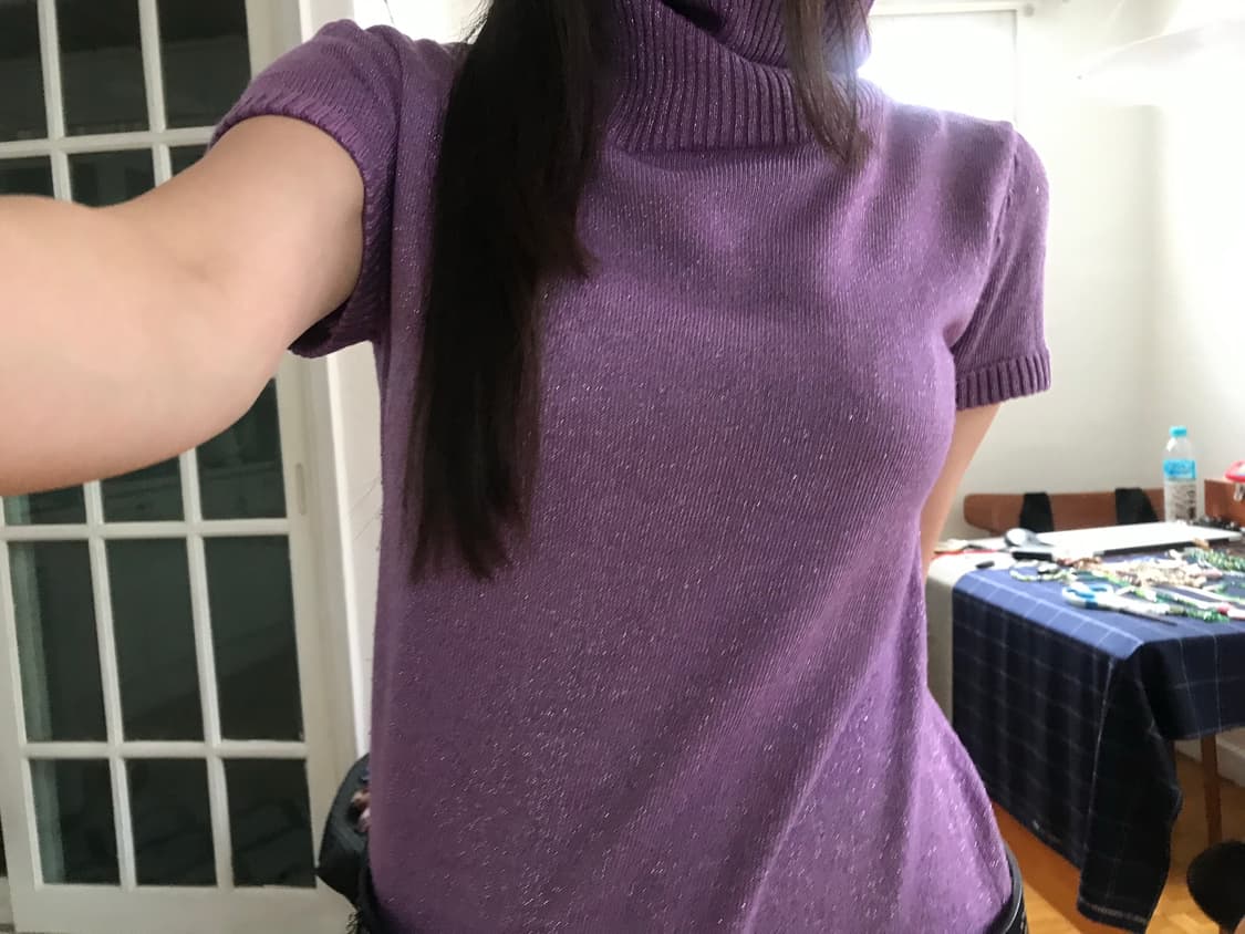 vintage pearl purple knit 상품이미지4