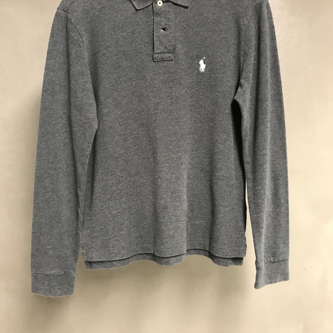 폴로 랄프로렌 PK 긴팔 카라티 차콜 S 상품이미지3