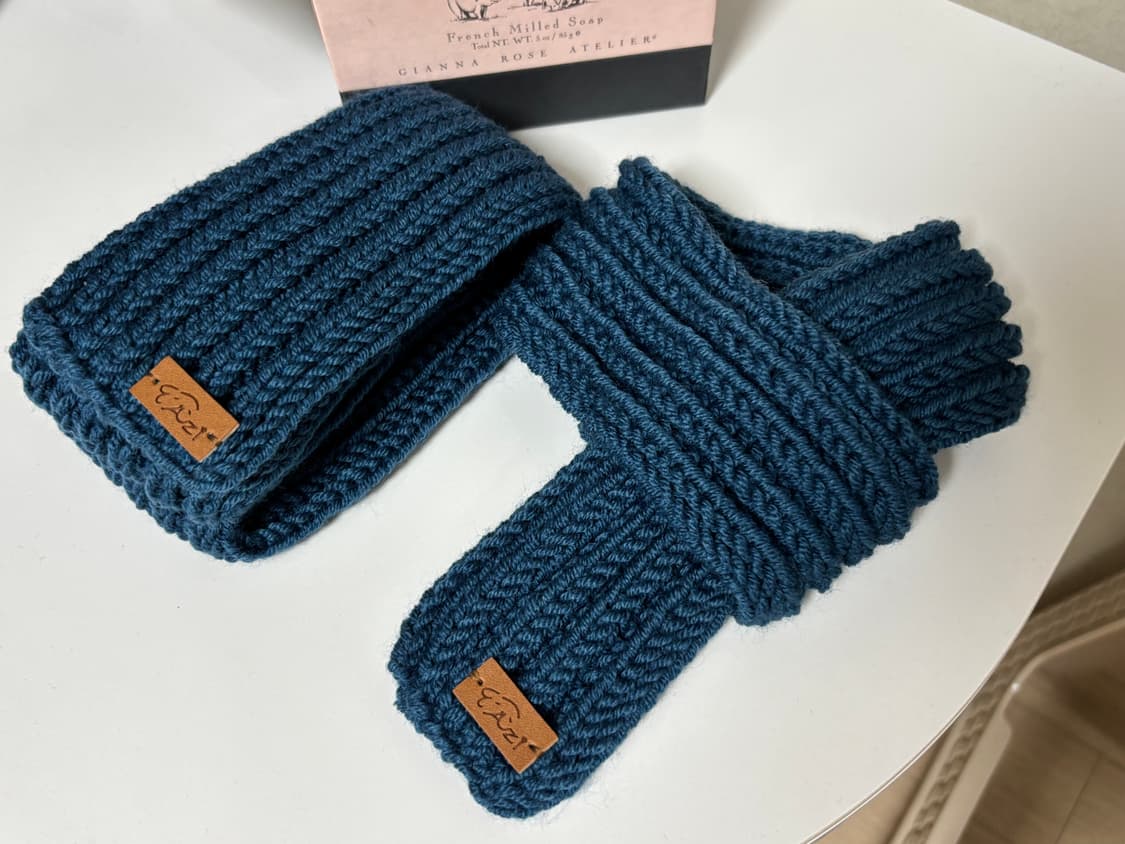 강아지,애기용 니트 목도리 핸드메이드 뜨개 상품이미지2