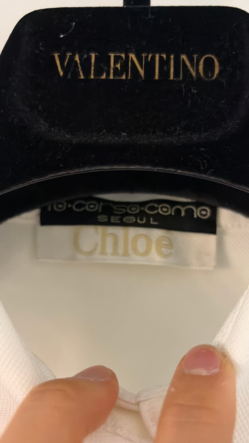 끌로에 도트 시스루 블라우스 44,55 정품 상품이미지2