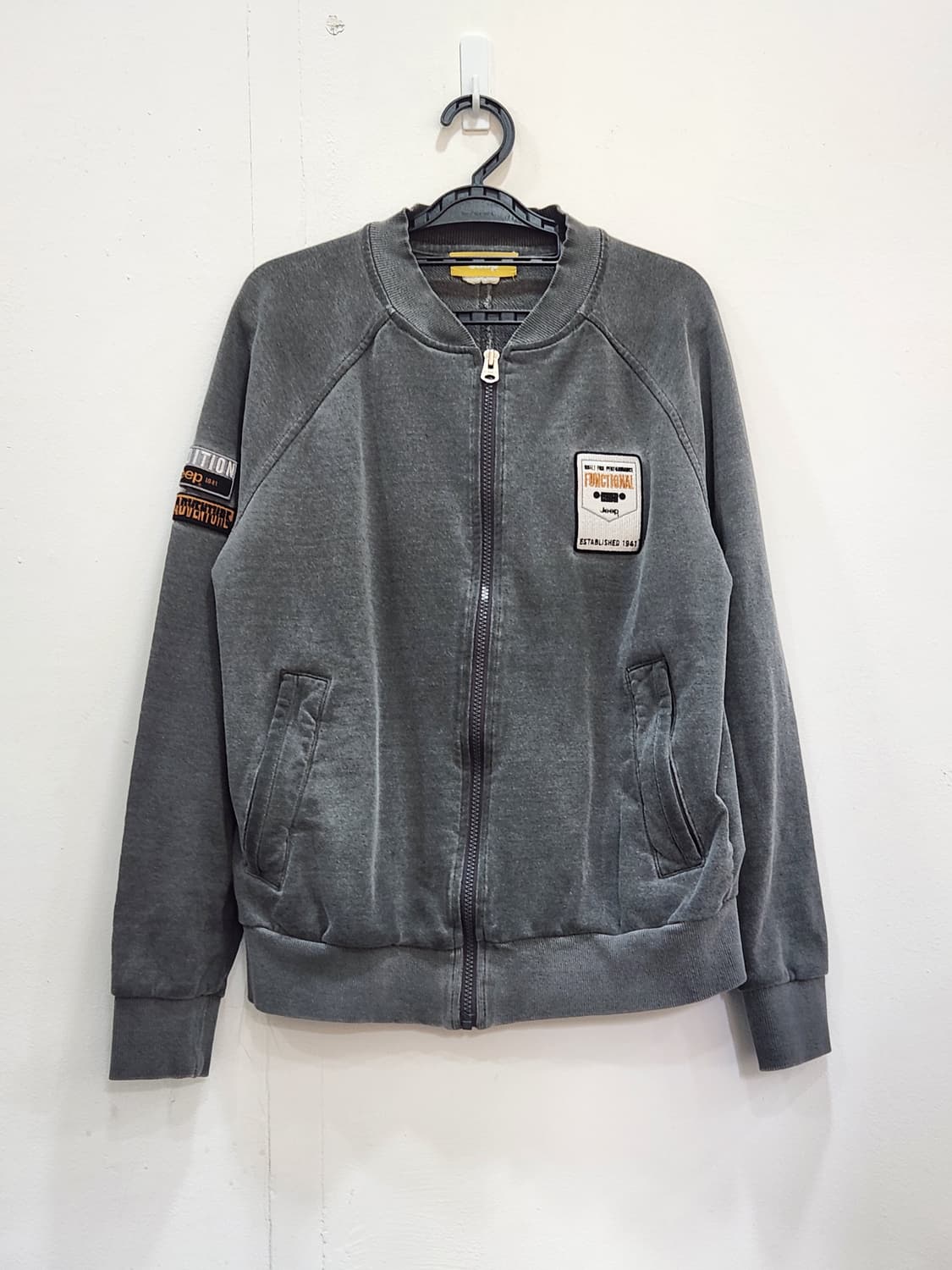 [95] 지프 Jeep 그레이 워싱 봄버 자켓 여성  M (95) 상품이미지1