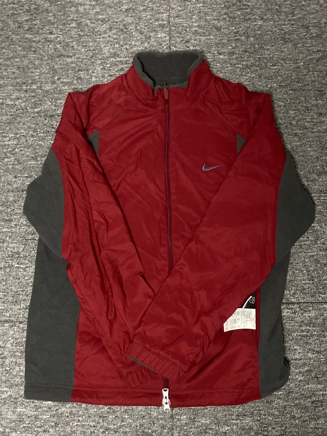 나이키 써마핏 리버시블 플리스 자켓 레드&그레이M 상품이미지1