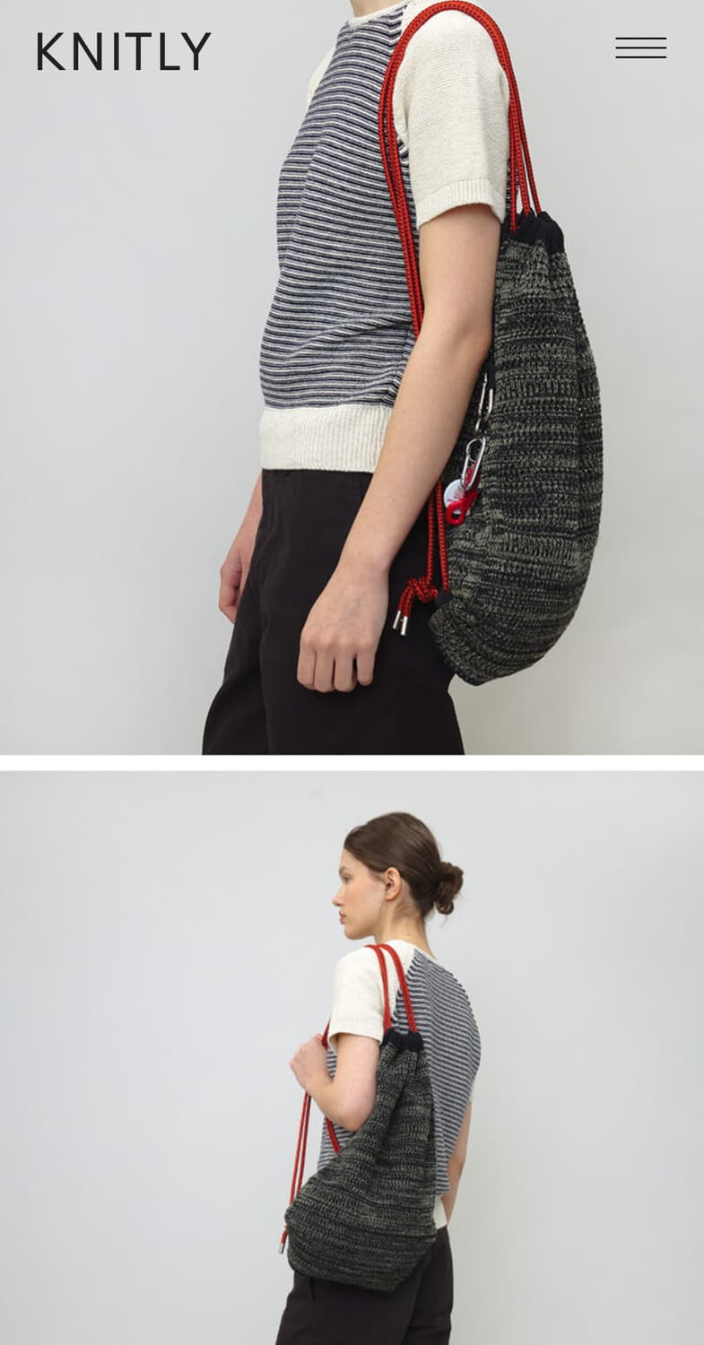 Knitly 스트링백 팝니다! 상품이미지5