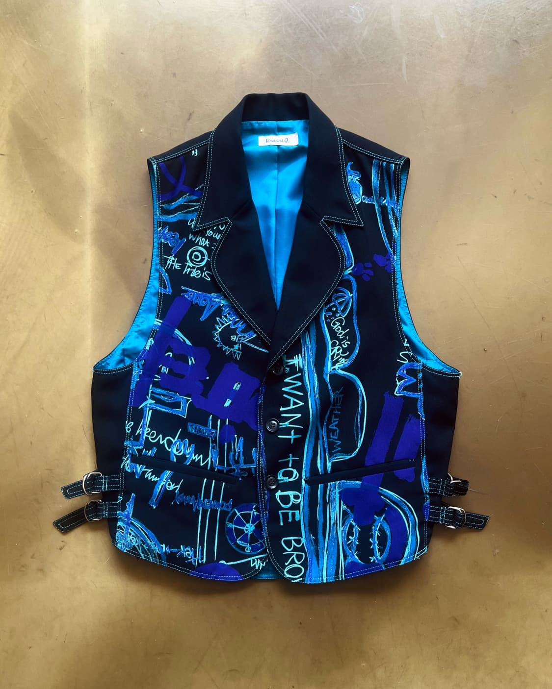 1980-90s KANSAI O2 Archive Graphic Vest 상품이미지3