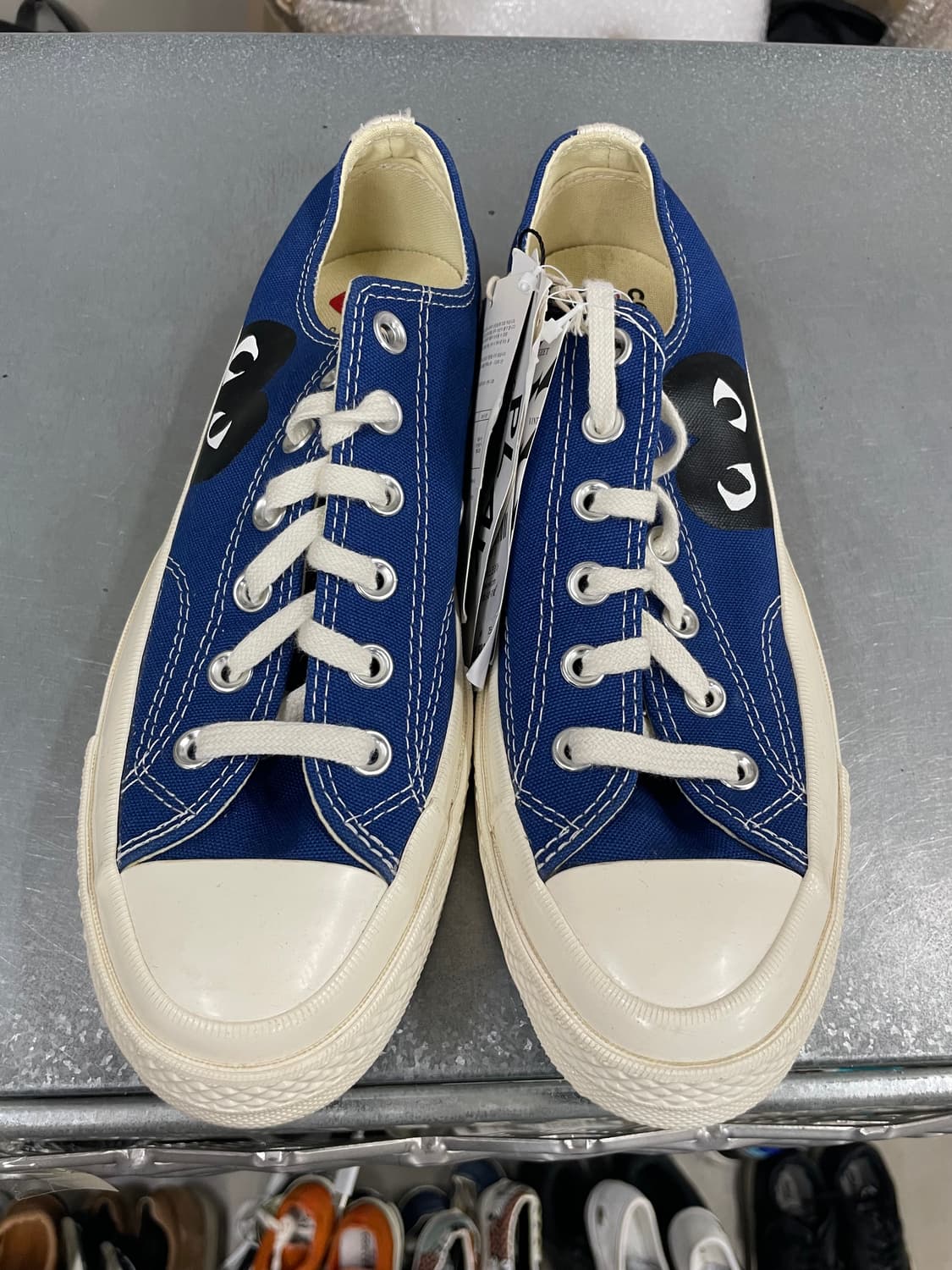 컨버스 x 꼼데 블루 로우 255mm(박스x)(gr-4621) 상품이미지5