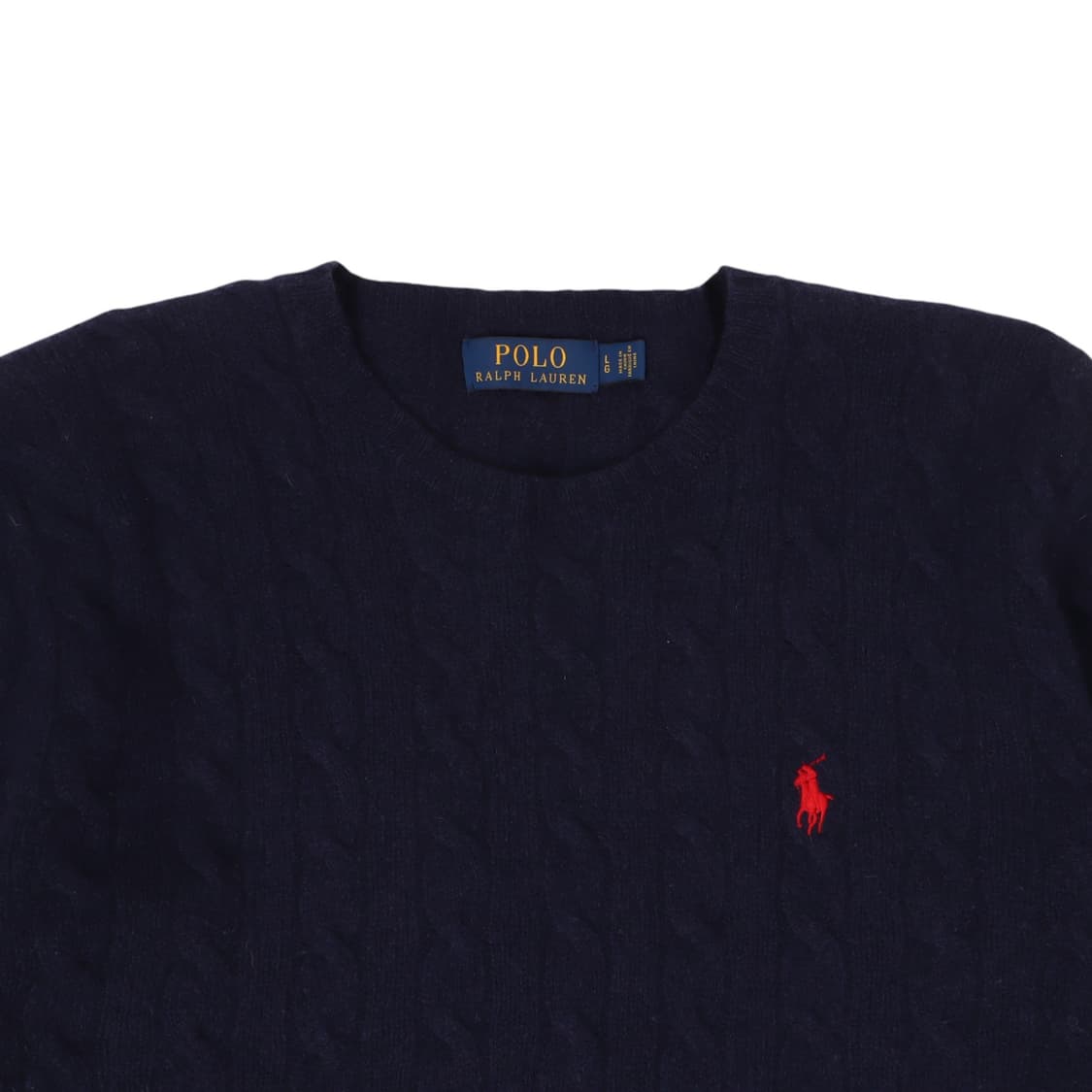 폴로 랄프로렌 다크네이비 울 캐시미어 케이블 니트 상품이미지2