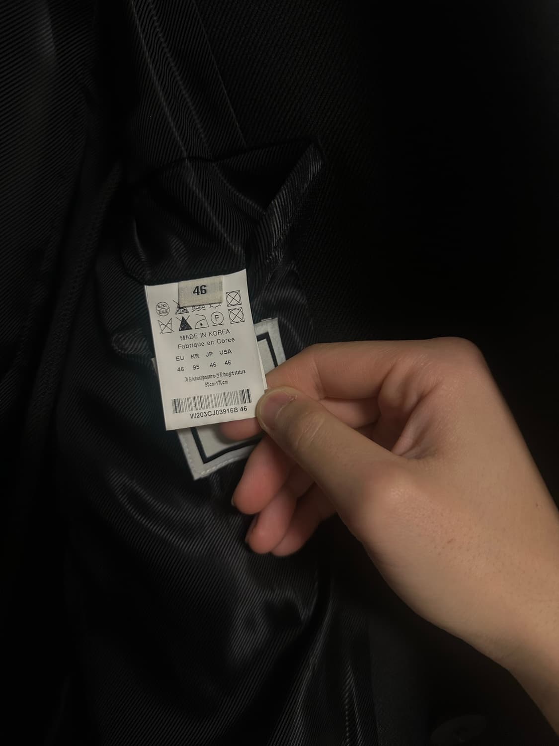 (국매유일매물, 해외수출용 명작) 우영미 20fw 피크드라펠 블레이저 상품이미지7