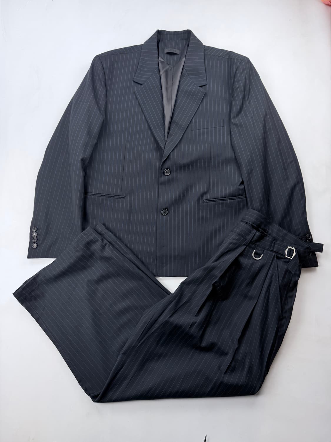 DNSR 멀티 스트라이프 싱글 블레이저 & 커브드 슬랙스 셋업 상품이미지2