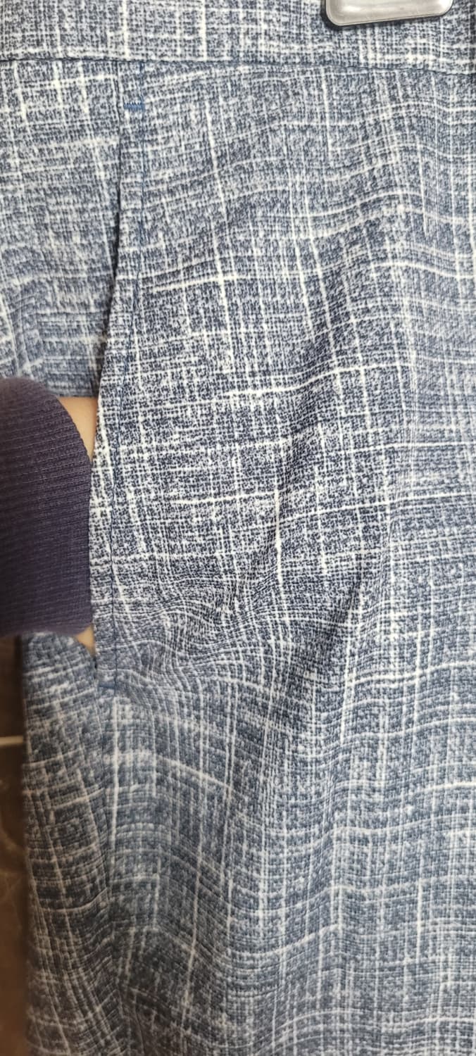👔남성34인치👔T.I FOR MEN 블루 체크 슬랙스 새삥💫 상품이미지3
