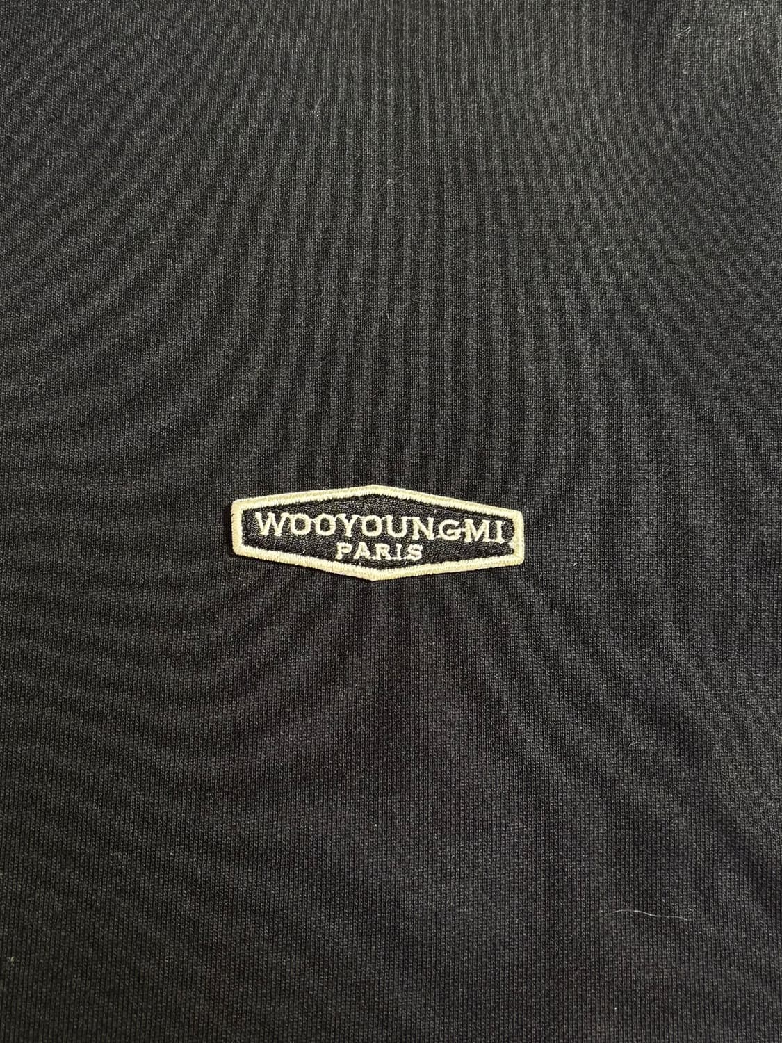 우영미 백로고 블랙 후드  상품이미지7