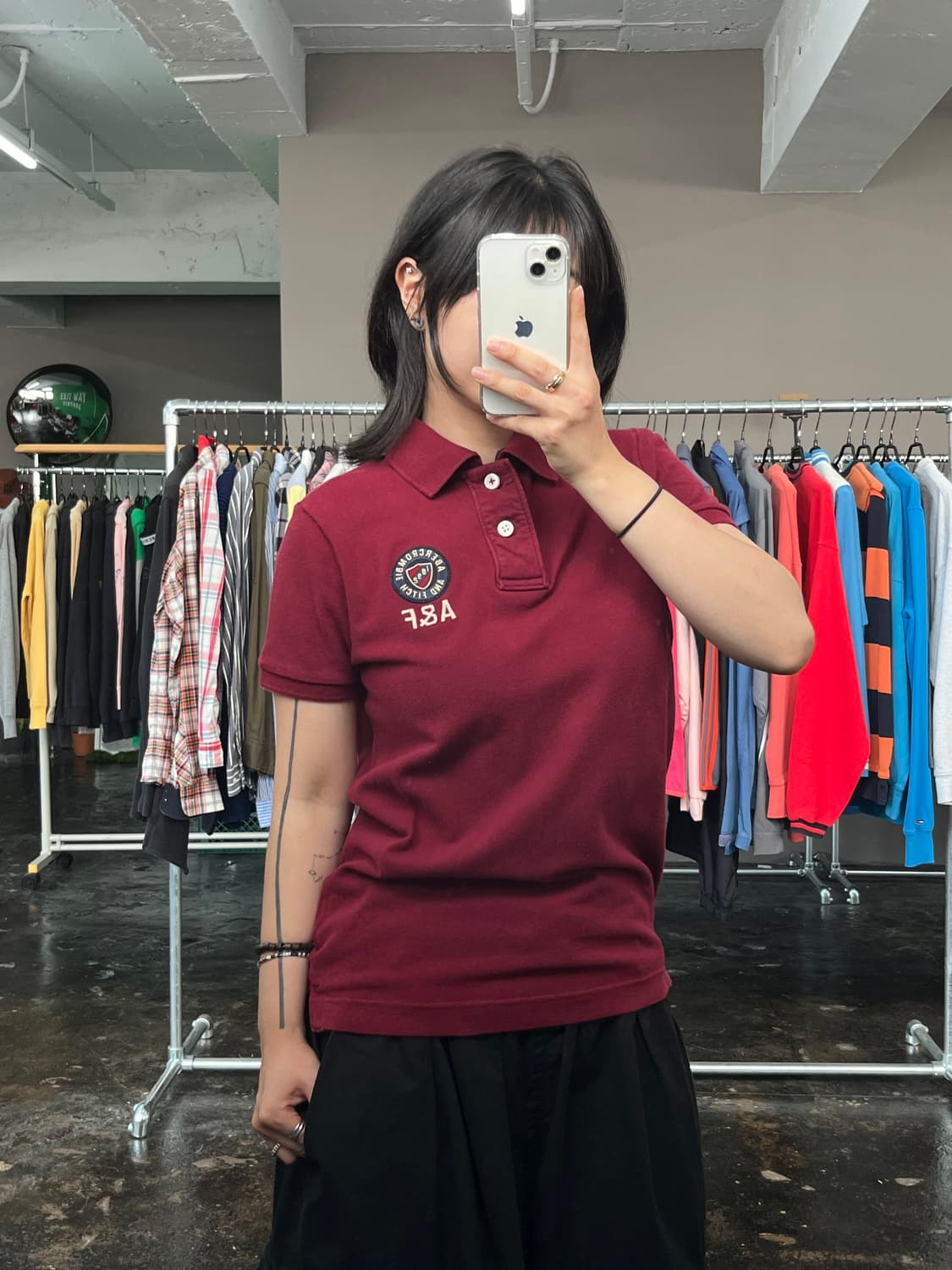 Abercrombie & Fitch 로고 PK 티셔츠 상품이미지1