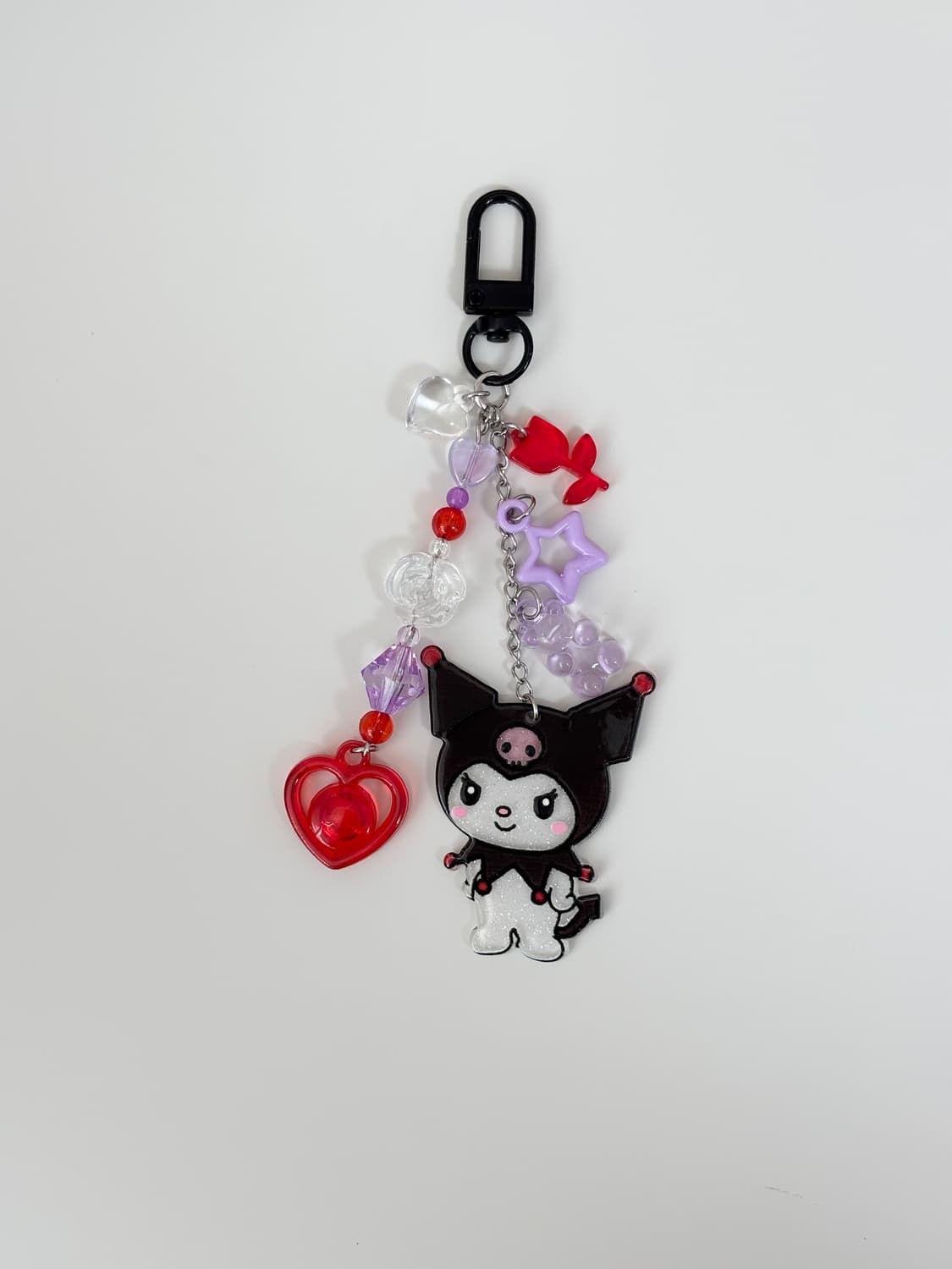 [@이벤트@] 산리오 핸드메이드 비즈 키링 쿠로미 키치 펑크 y2k 상품이미지1