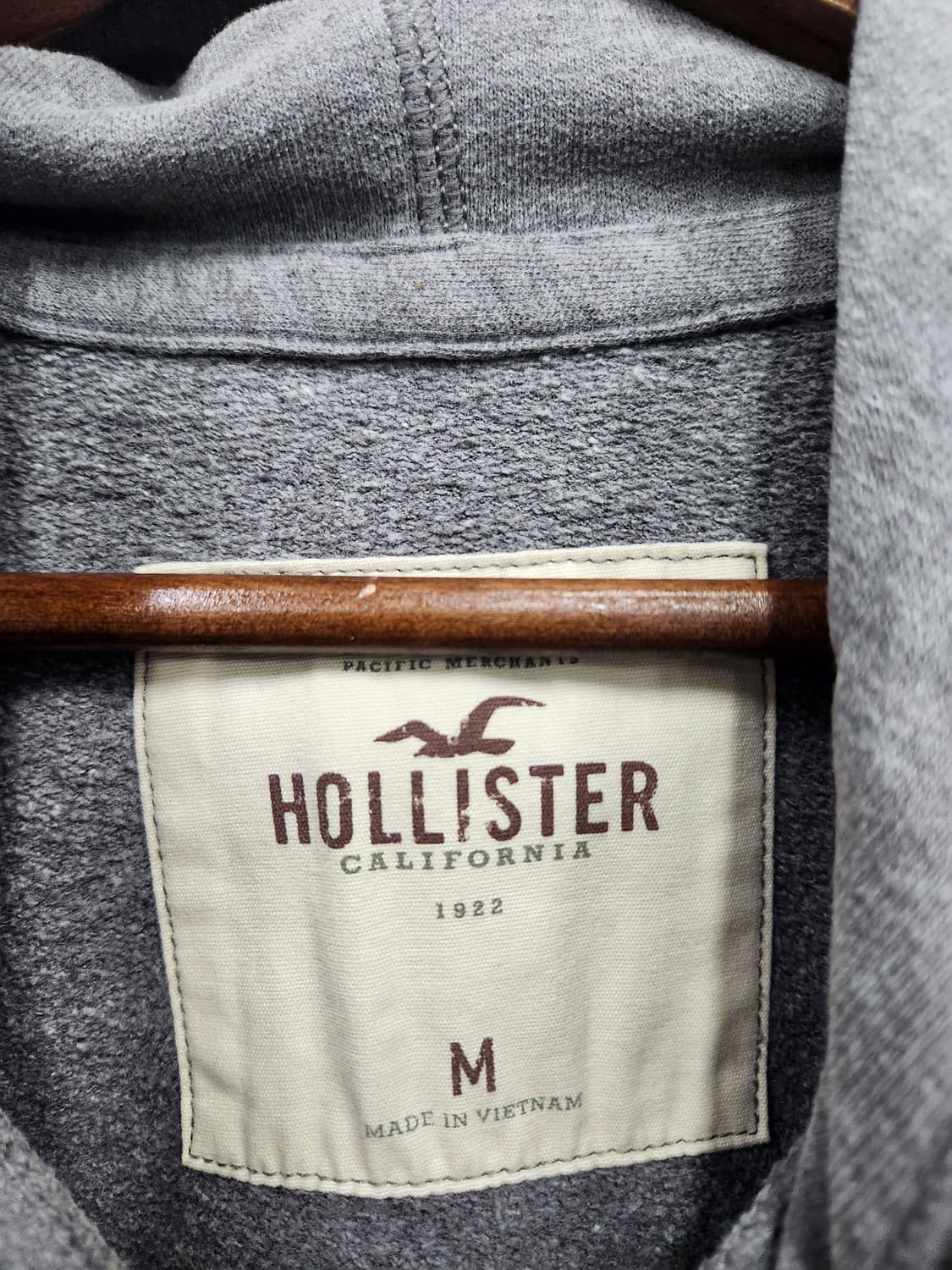 Hollister 그래이 로고 후드 상품이미지7
