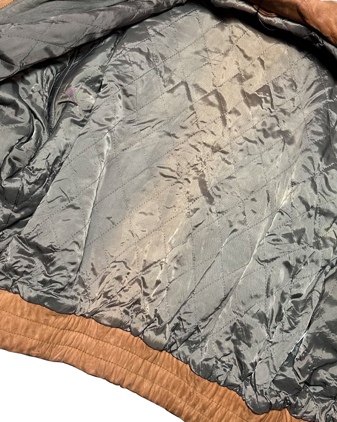 90s 헤비 리얼 레더 A-2 플라이트 자켓 made in korea 상품이미지8