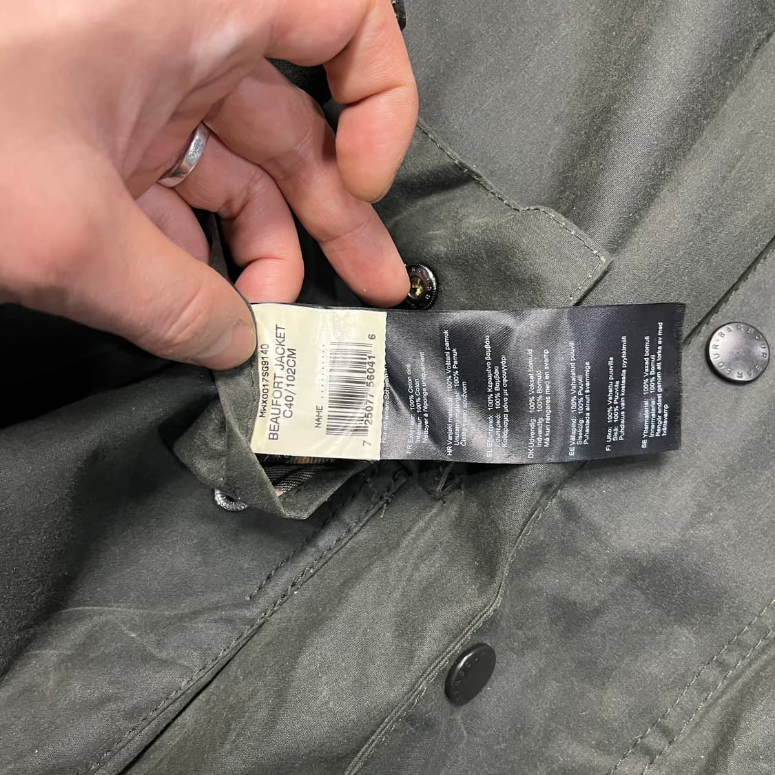  바버 뷰포트 왁싱자켓 상품이미지7