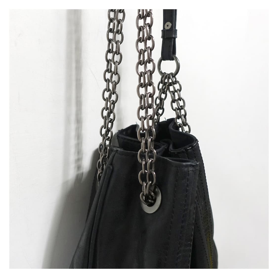 ZARA 자라 체인 벨트 스트랩 레더 복조리 크로스백 상품이미지5