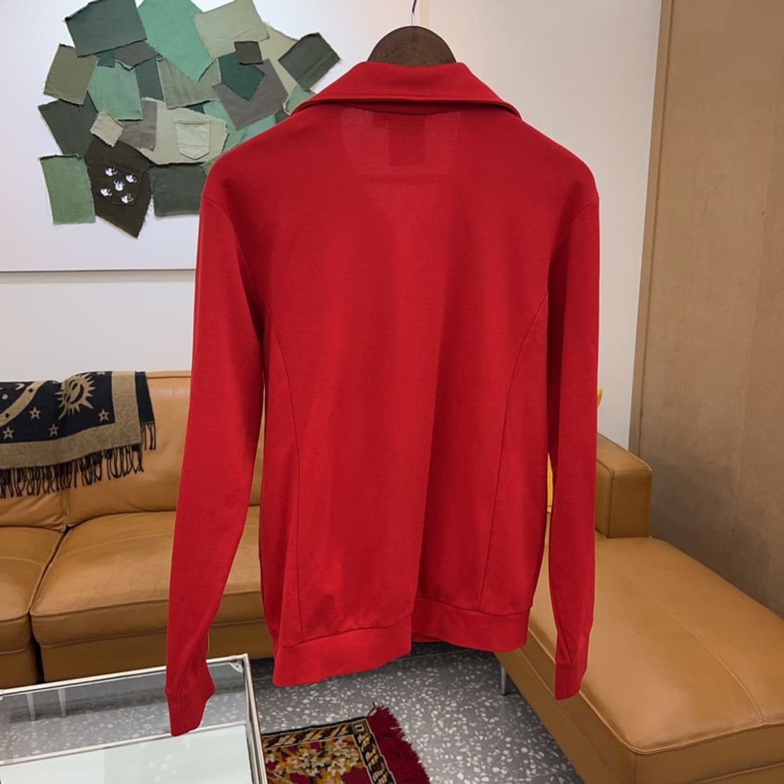 아디다스 유로파 레드 삼선 트랙탑 집업 져지 95 C04362  상품이미지5