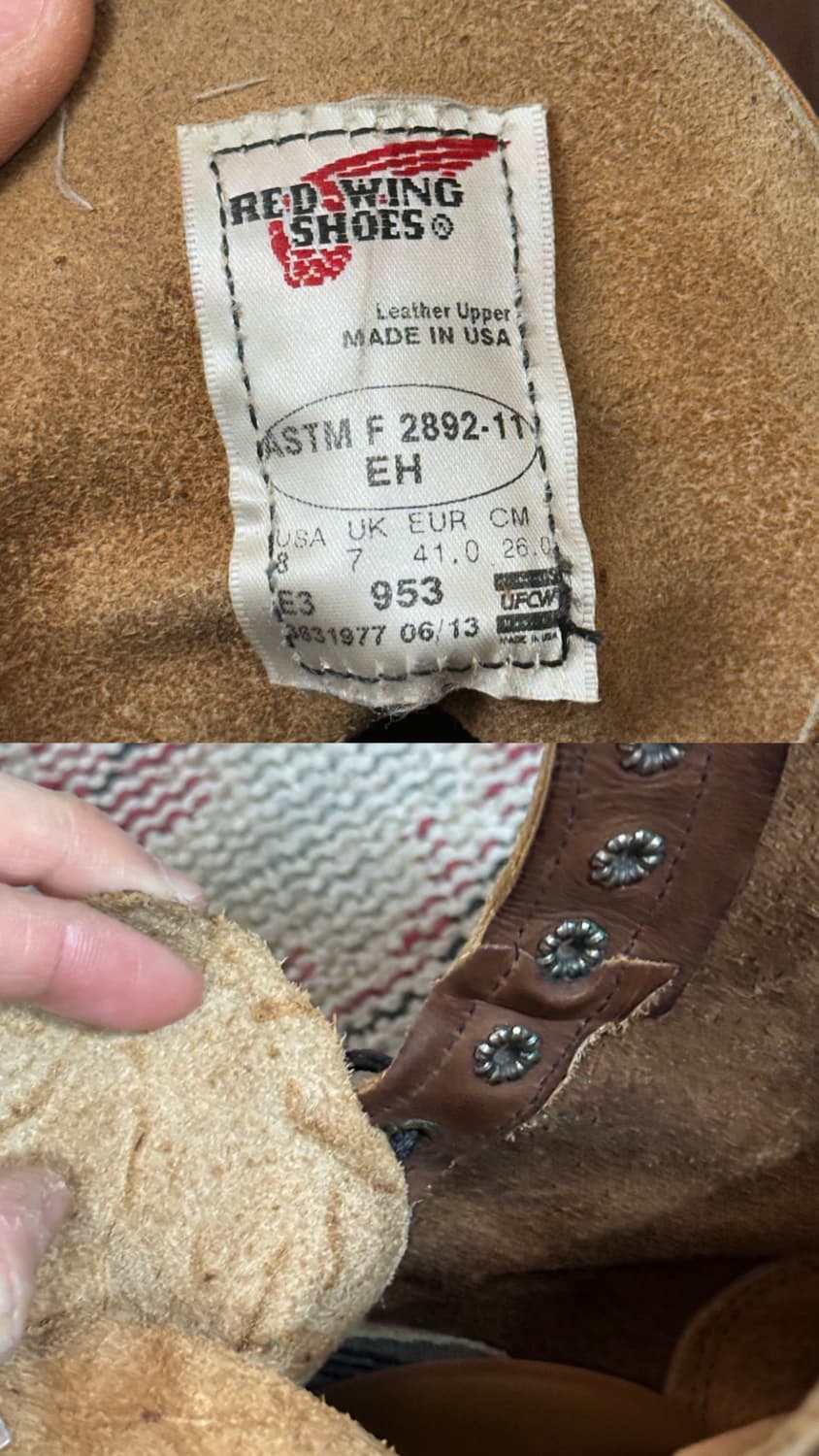 OG USA Made 레드윙 953 워크부츠 오스틴 버틀러 상품이미지10