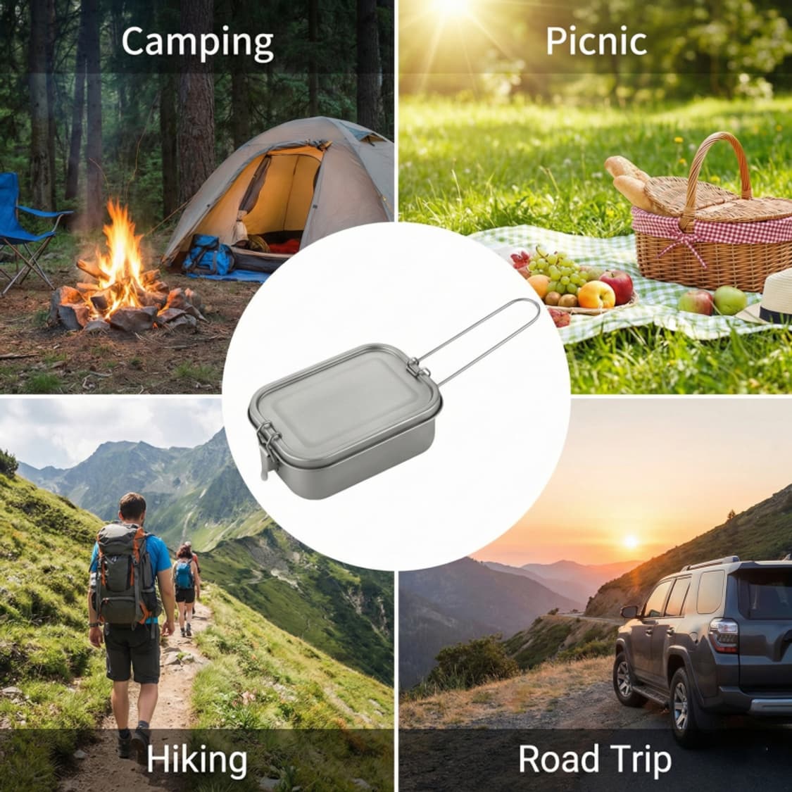 티타늄 도시락 통 누수방지 낚시 캠핑 낚시 상품이미지6